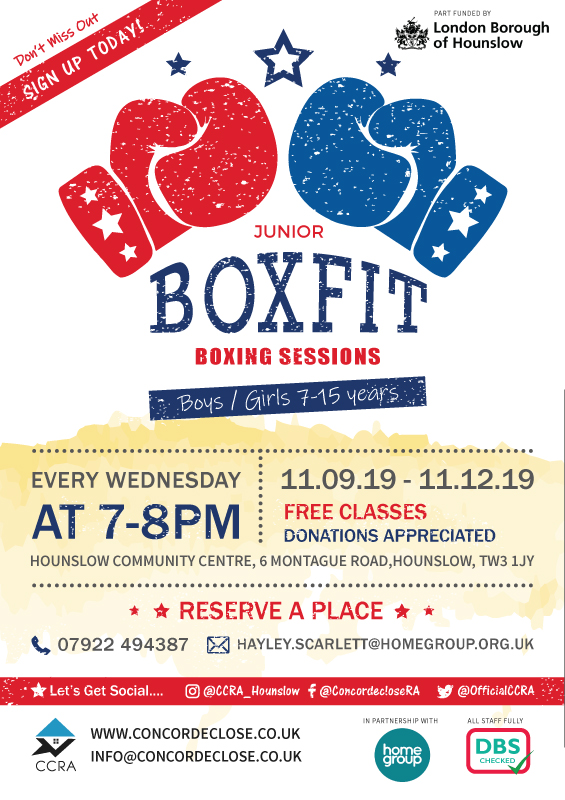 BOXFIT – NEW AUTUMN DATES: Youth Boxing classes – Concorde Close ...